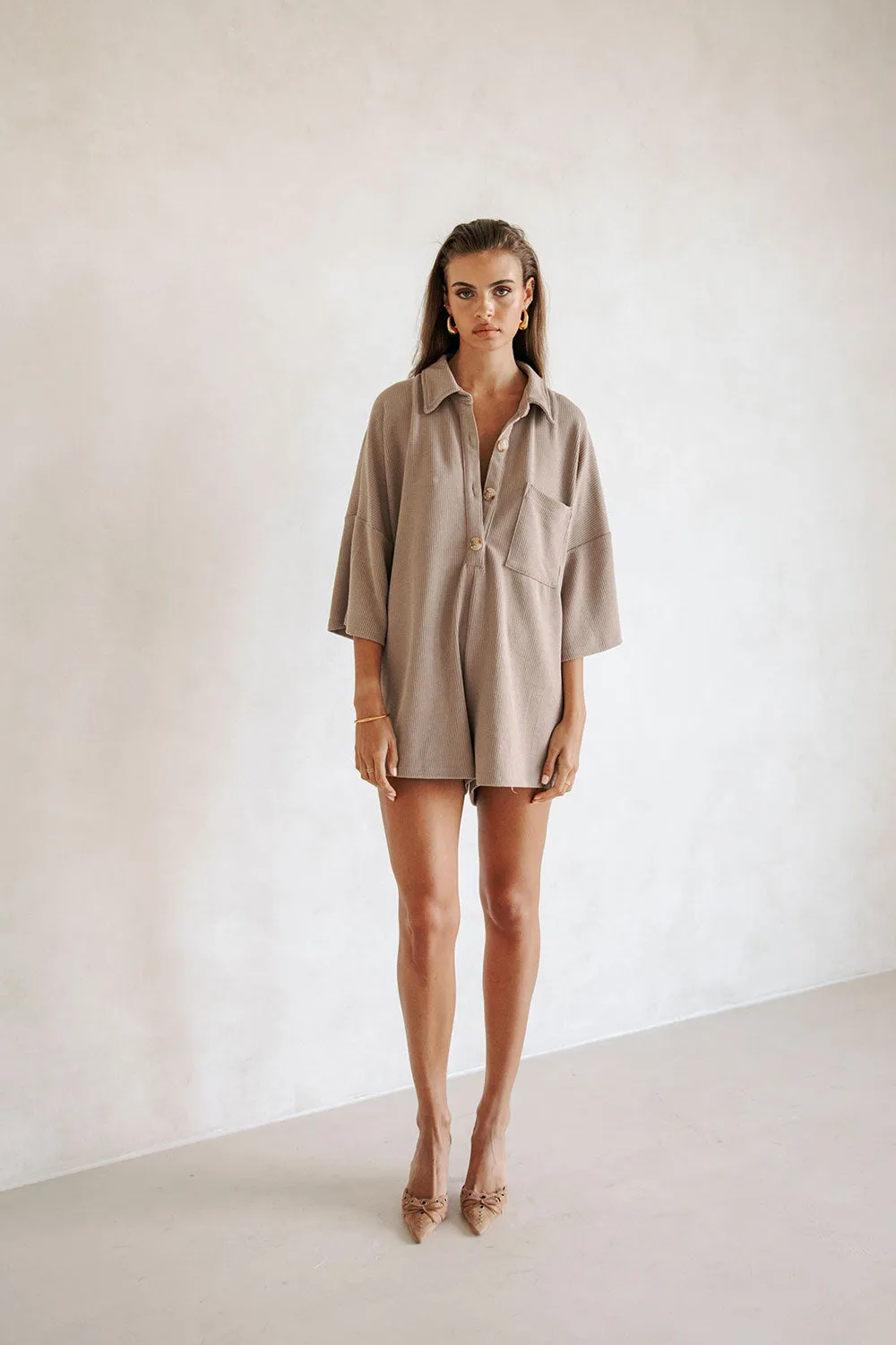 Milena Playsuit - Espresso sold by Sabo Skirt product image thumbnail 2