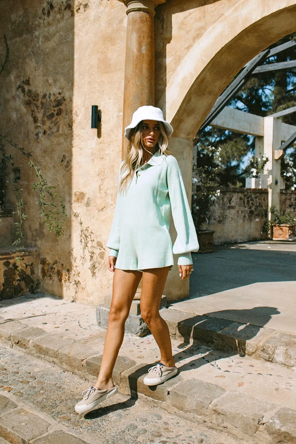 SAMPLE-Jayla Playsuit - Mint sold by Sabo Skirt