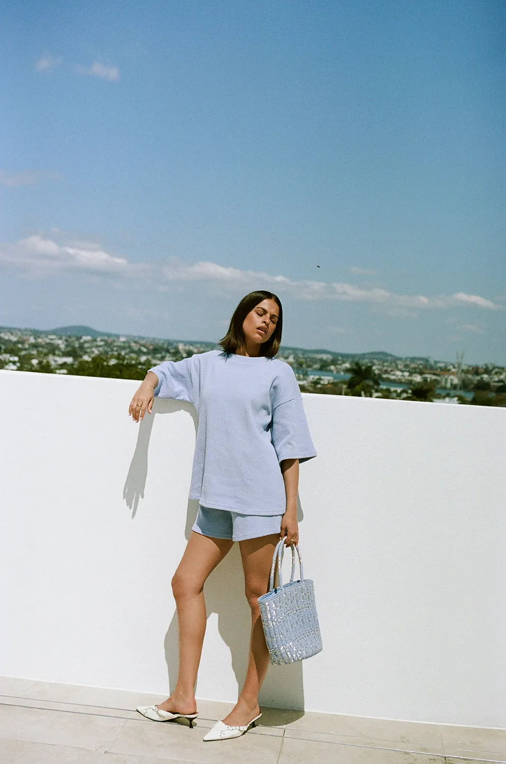 SAMPLE-Wanderer Top - Cornflour sold by Sabo Skirt product image thumbnail 3