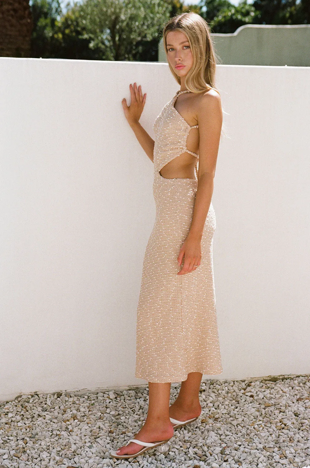 Backless Amada Dress - Tan sold by Sabo Skirt product image thumbnail 3