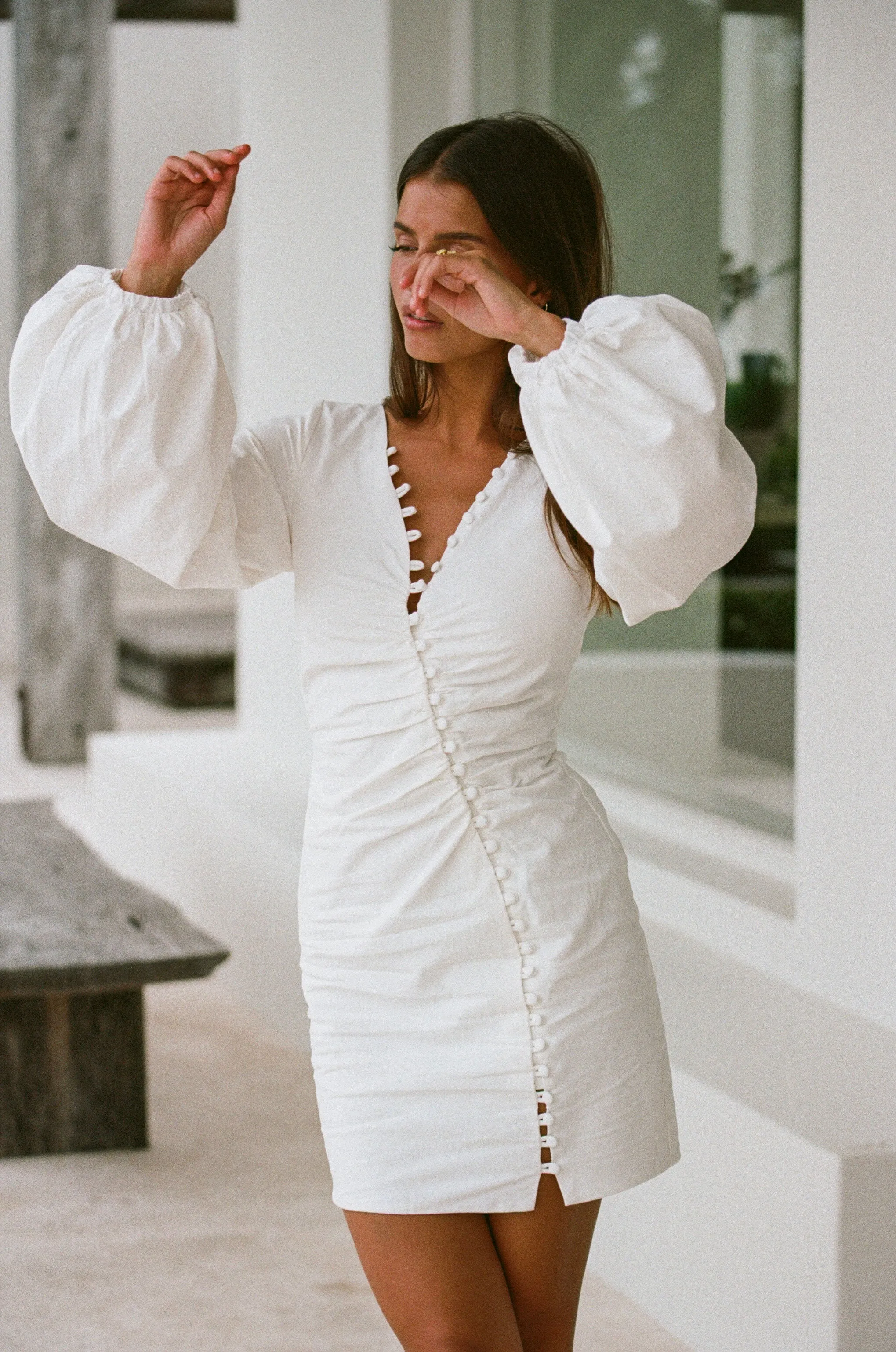 SAMPLE-Minna Button Dress sold by Sabo Skirt product image thumbnail 5