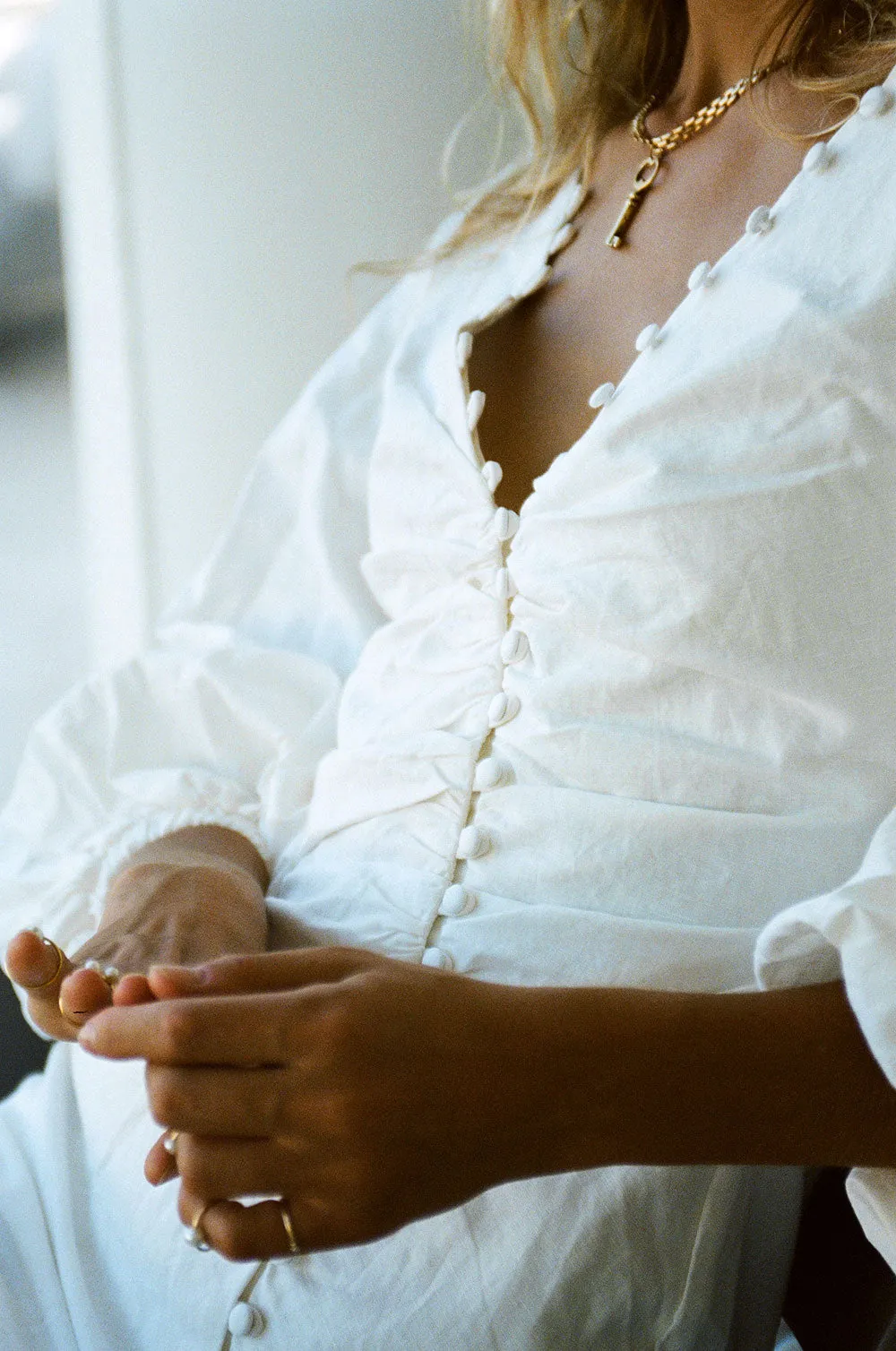 SAMPLE-Minna Button Dress sold by Sabo Skirt product image thumbnail 2