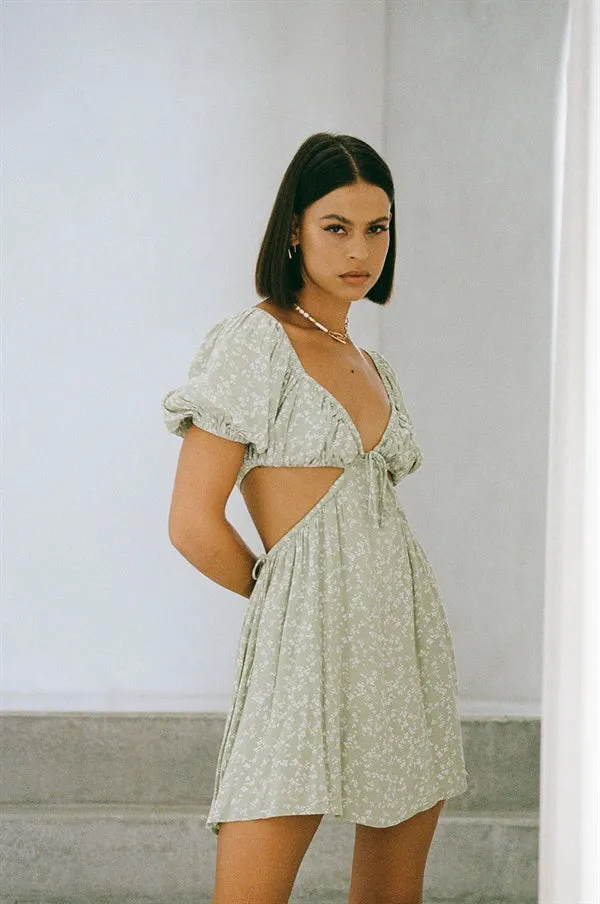 Eilish Dress - Moss sold by Sabo Skirt product image thumbnail 3