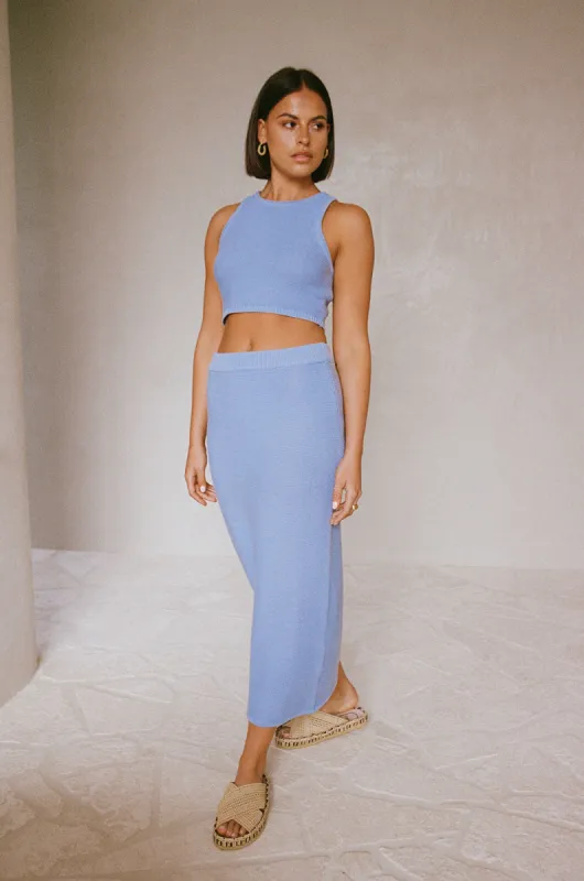 Heather Top - Azure made by Sabo Skirt
