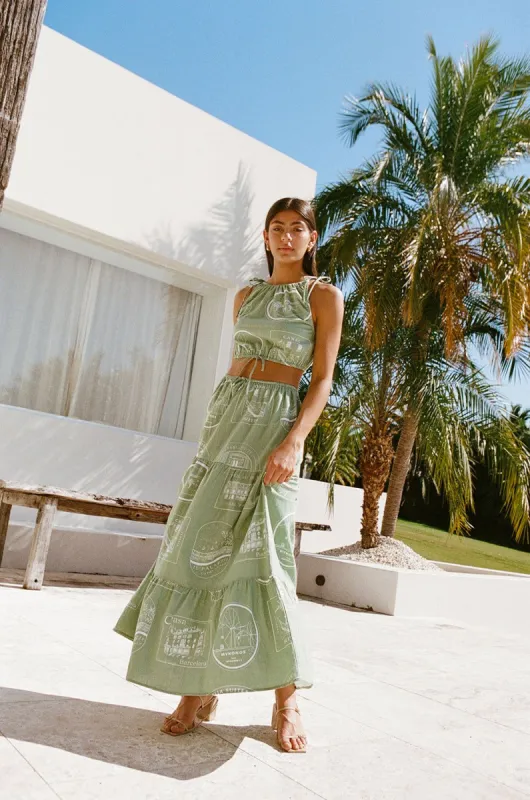 Rachel Set - Luggage Labels sold by Sabo Skirt