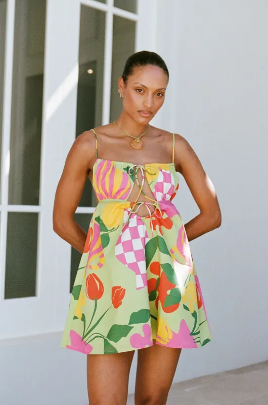 SAMPLE-Allie Babydoll Dress - Vaso Verde sold by Sabo Skirt