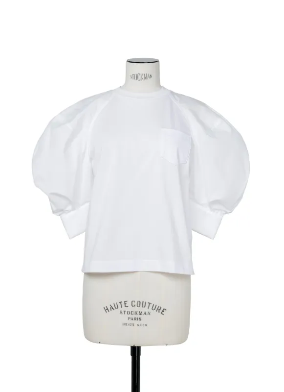 Cotton Poplin x Cotton Jersey T-Shirt sold by Sacai