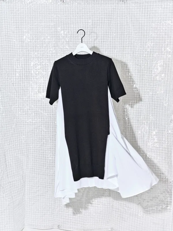 Cotton Poplin x Knit Dress sold by Sacai