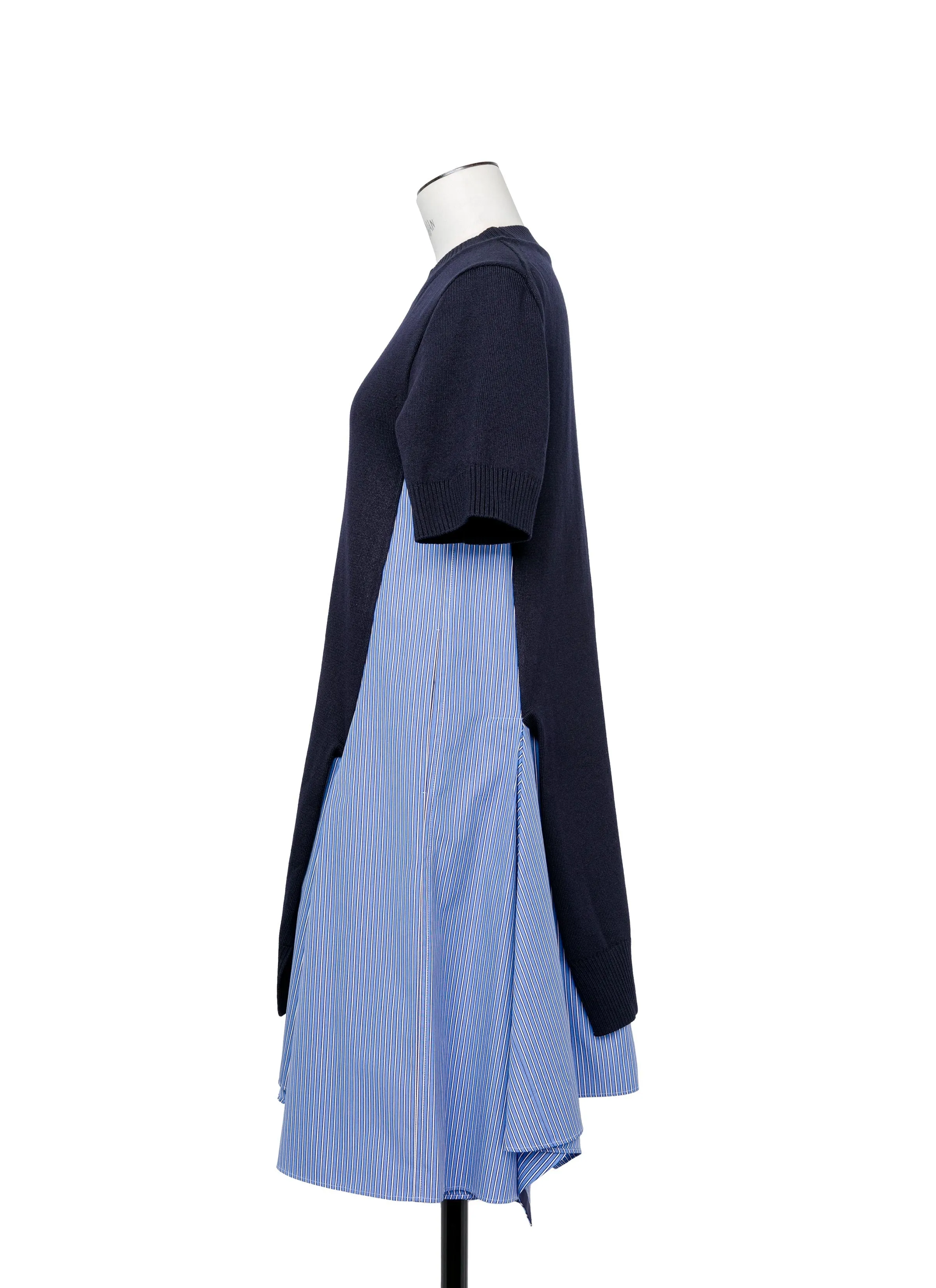 Cotton Poplin x Knit Dress sold by Sacai product image thumbnail 3