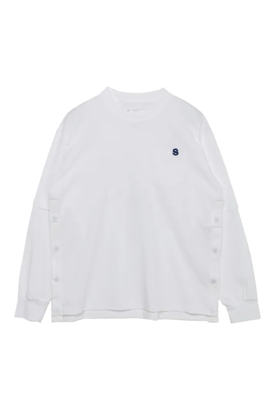 s Cotton Jersey L/S T-Shirt sold by Sacai