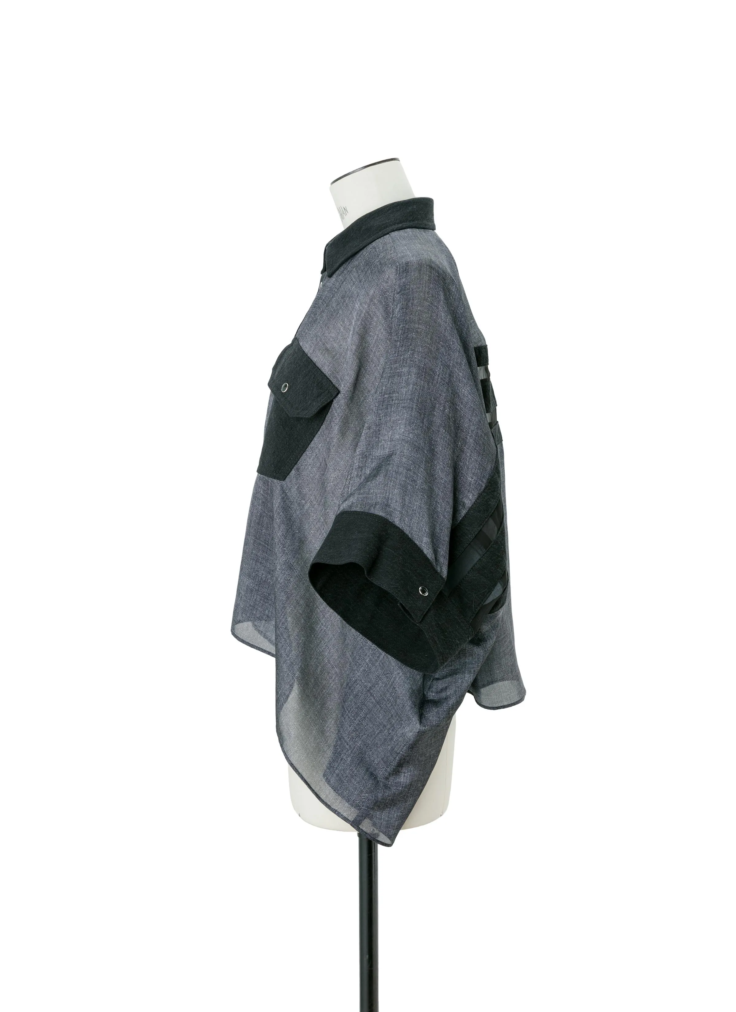 Denim Print Shirt sold by Sacai product image thumbnail 2