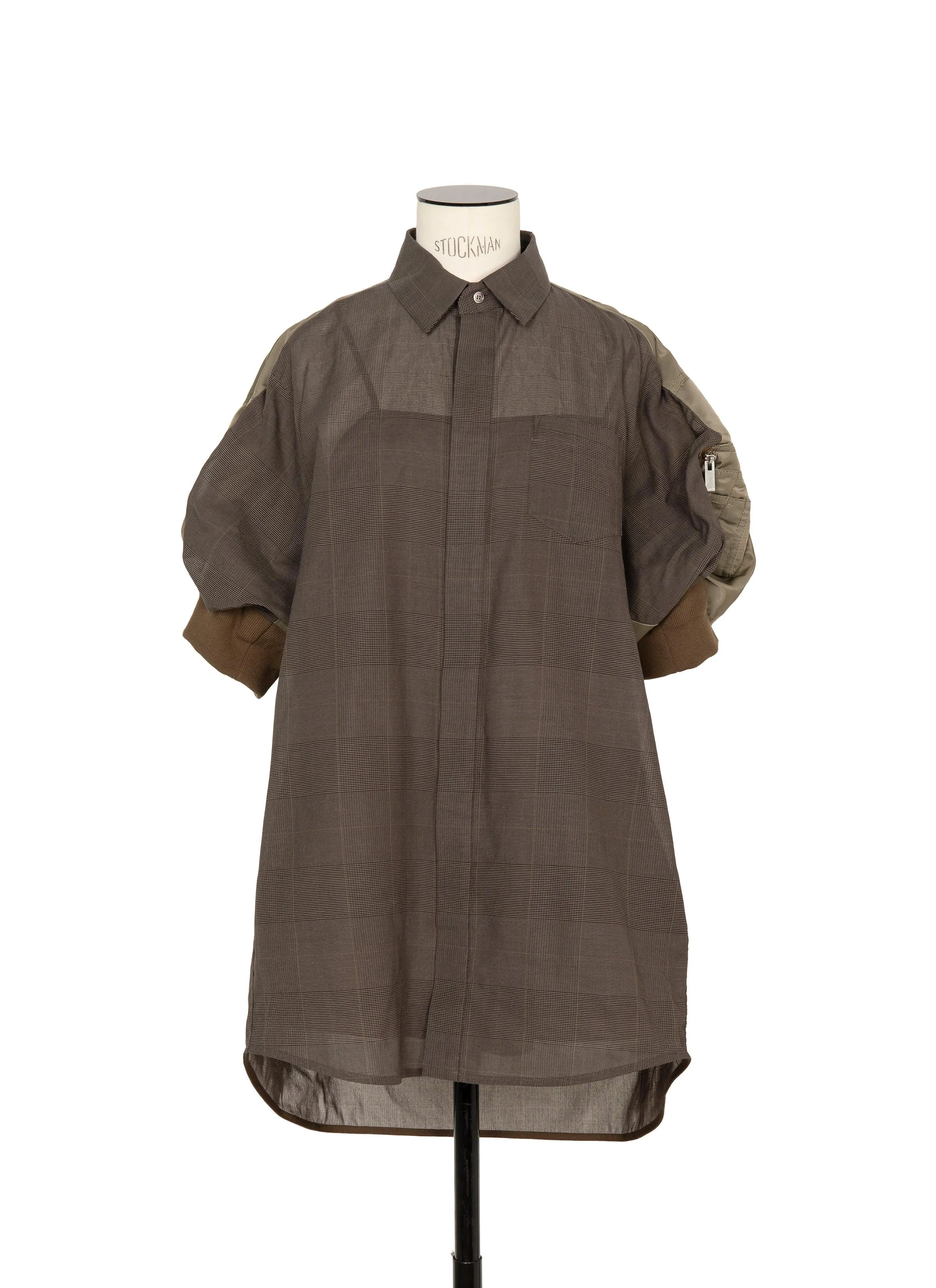 High Twist Voile x Nylon Twill Dress sold by Sacai product image thumbnail 2