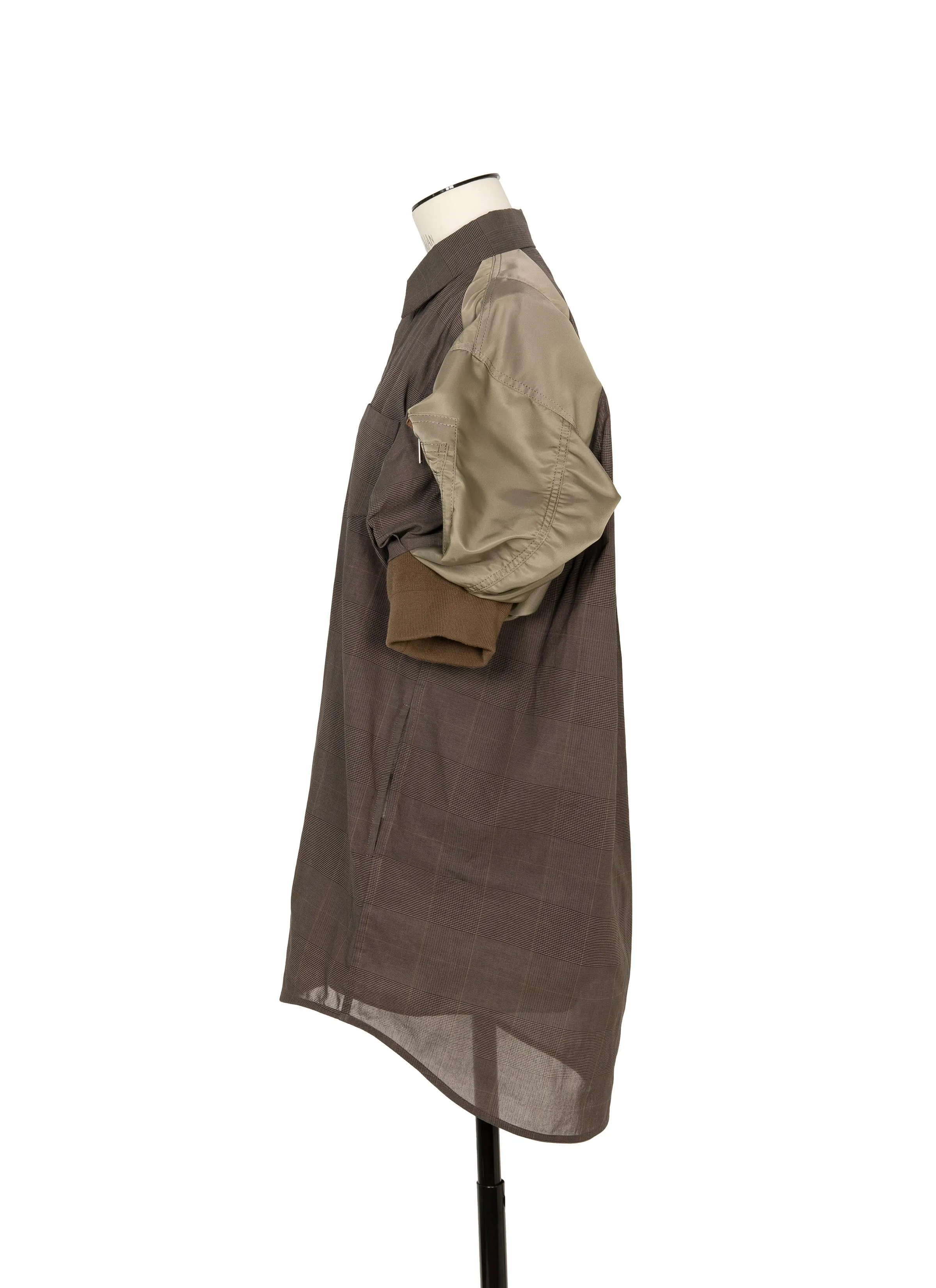 High Twist Voile x Nylon Twill Dress sold by Sacai product image thumbnail 3