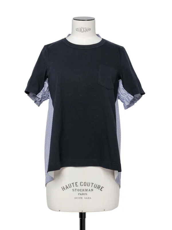 Cotton Poplin x Cotton Jersey T-Shirt sold by Sacai