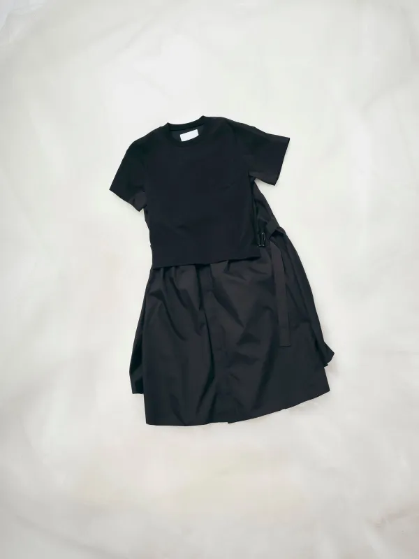 Cotton Poplin x Cotton Jersey Dress sold by Sacai