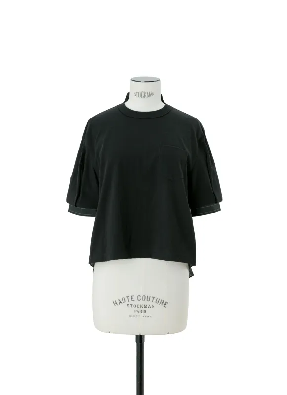 Spun Organza x Cotton Jersey T-Shirt made by Sacai