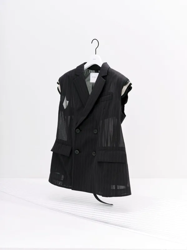 High Twist Voile Vest made by Sacai
