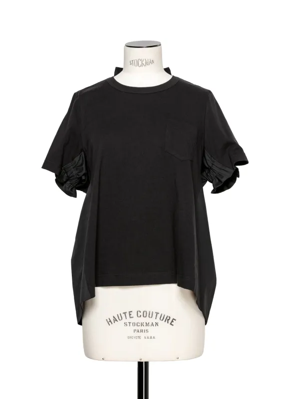 Cotton Poplin x Cotton Jersey T-Shirt made by Sacai