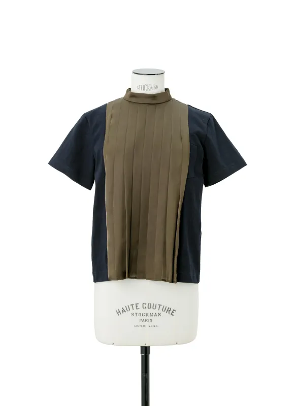 Cotton Jersey x Satin T-Shirt sold by Sacai