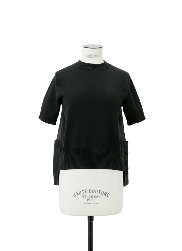 Nylon Twill x Knit Pullover sold by Sacai