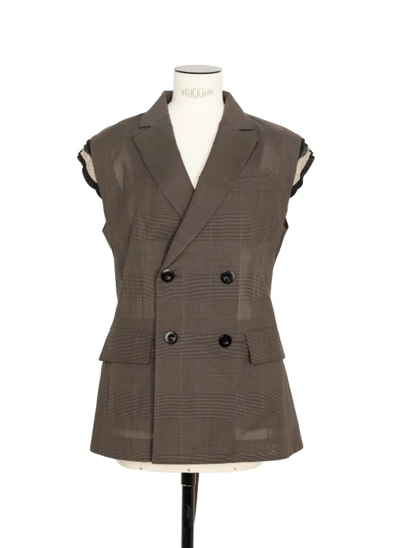 High Twist Voile Vest made by Sacai