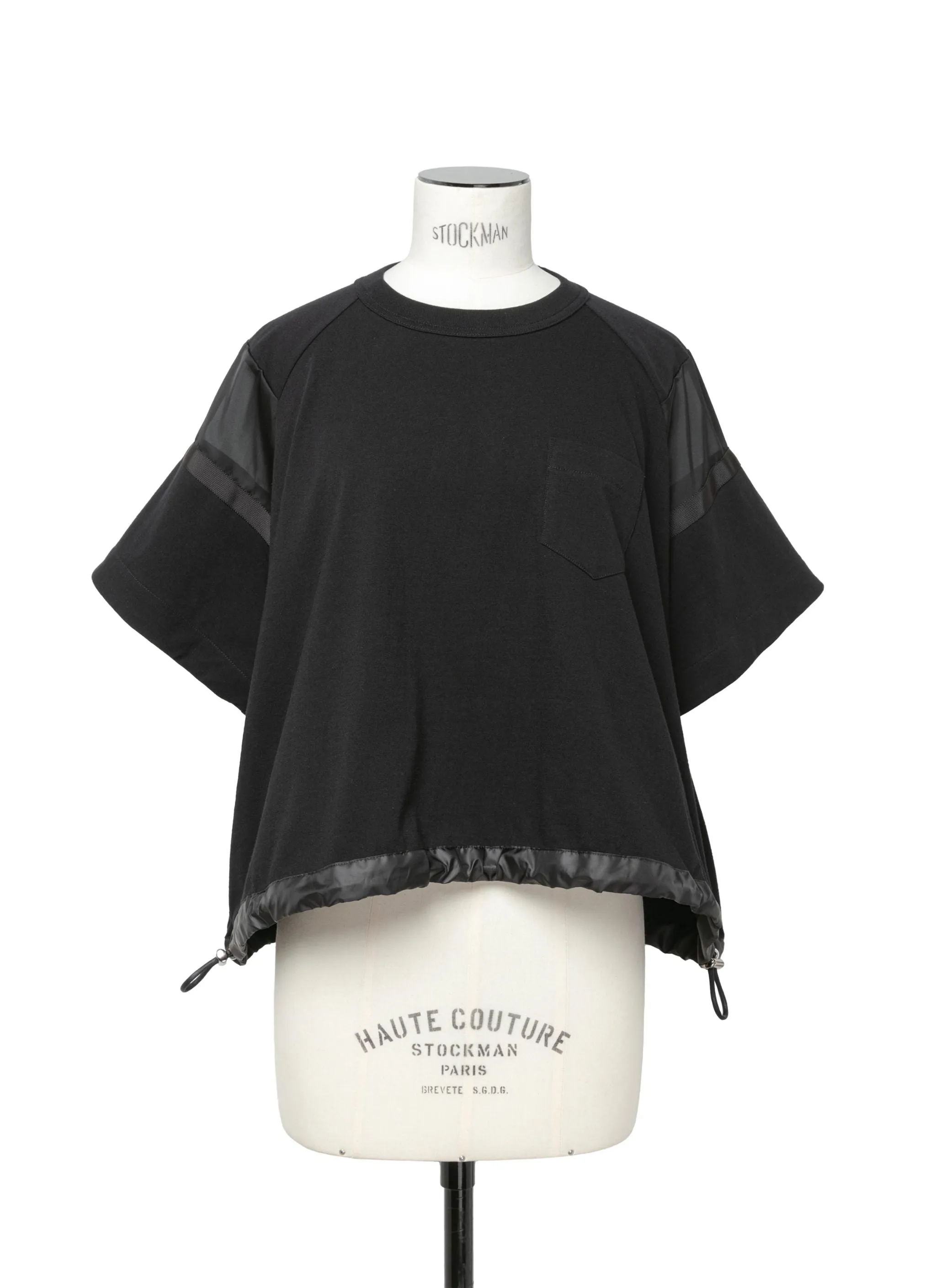 Satin x Cotton Jersey T-Shirt sold by Sacai