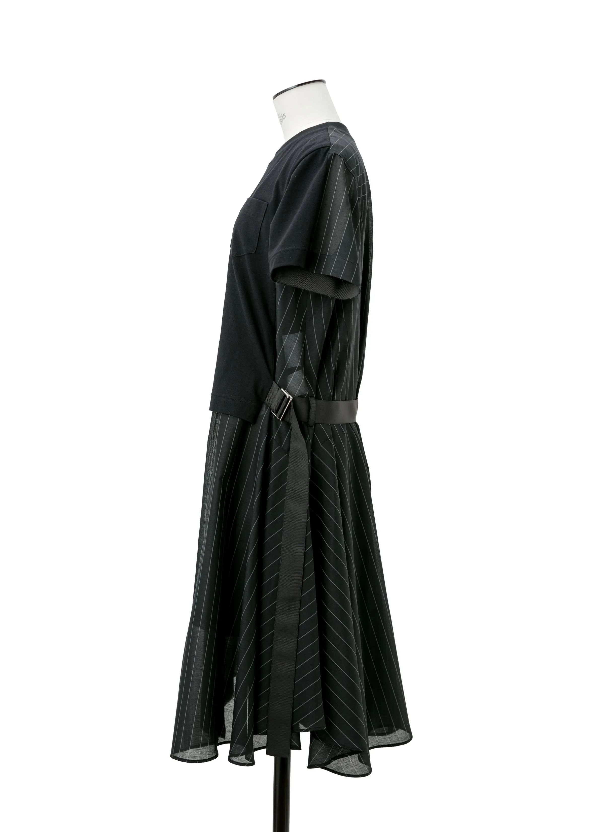 Spun Organza x Cotton Jersey Dress sold by Sacai product image thumbnail 3