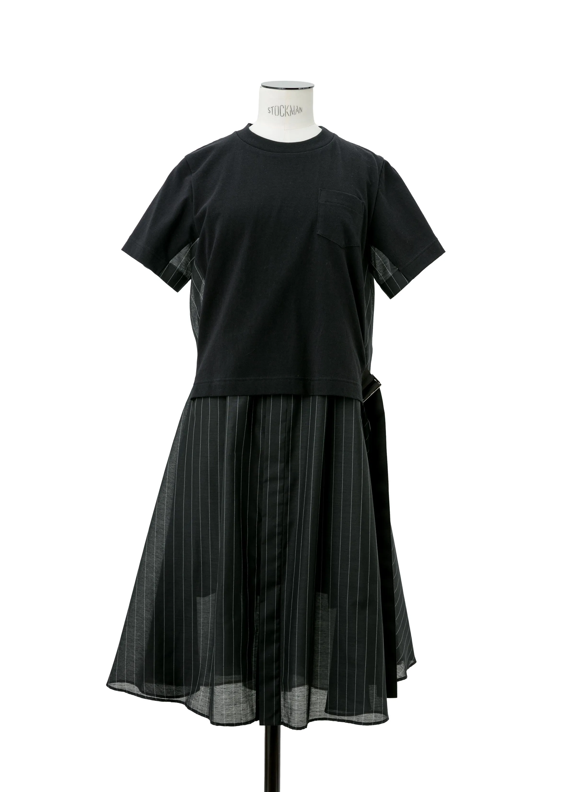 Spun Organza x Cotton Jersey Dress sold by Sacai product image thumbnail 2