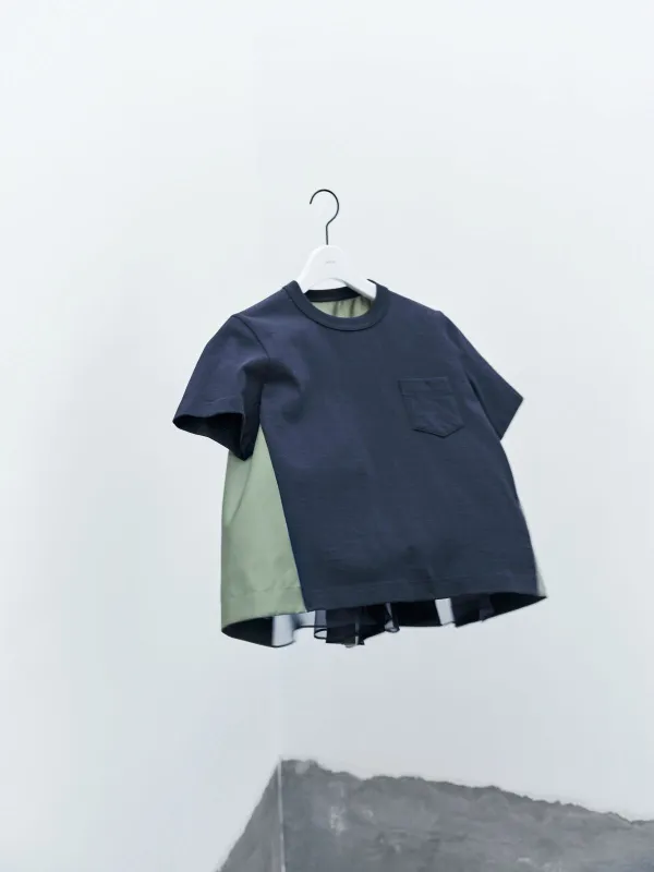 Nylon Twill x Cotton Jersey T-Shirt sold by Sacai