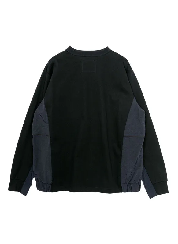 Taslan Nylon x Cotton Jersey L/S T-Shirt sold by Sacai product image thumbnail 2