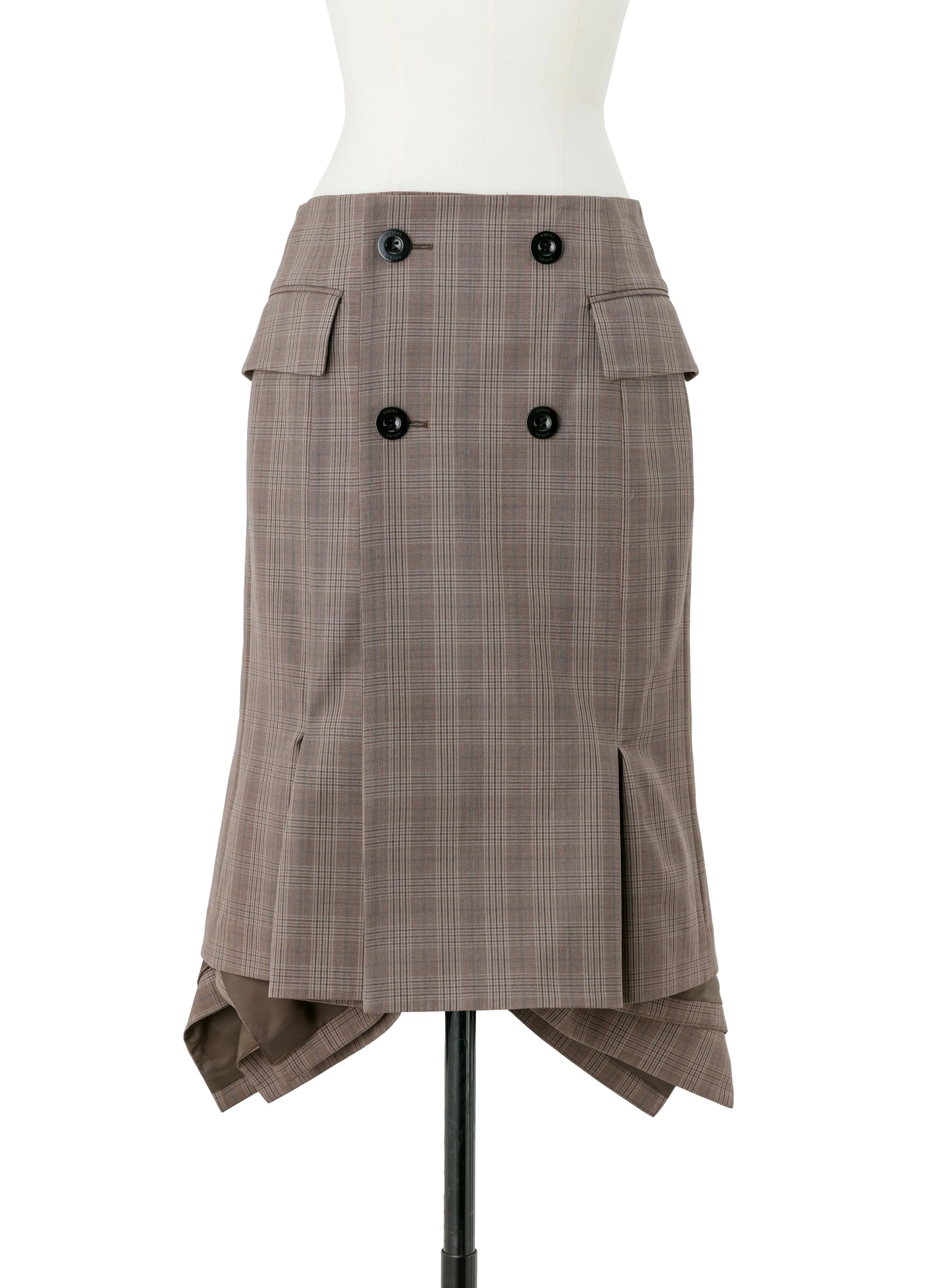 Wool Silk Suiting Skirt sold by Sacai