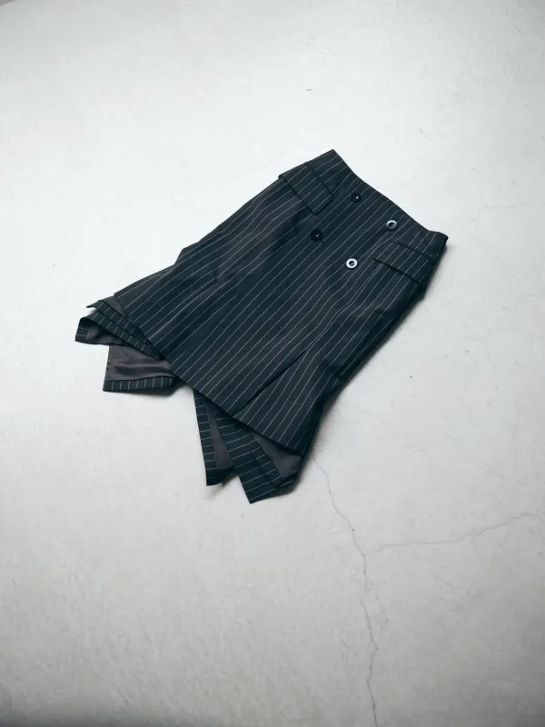 Wool Silk Suiting Skirt made by Sacai