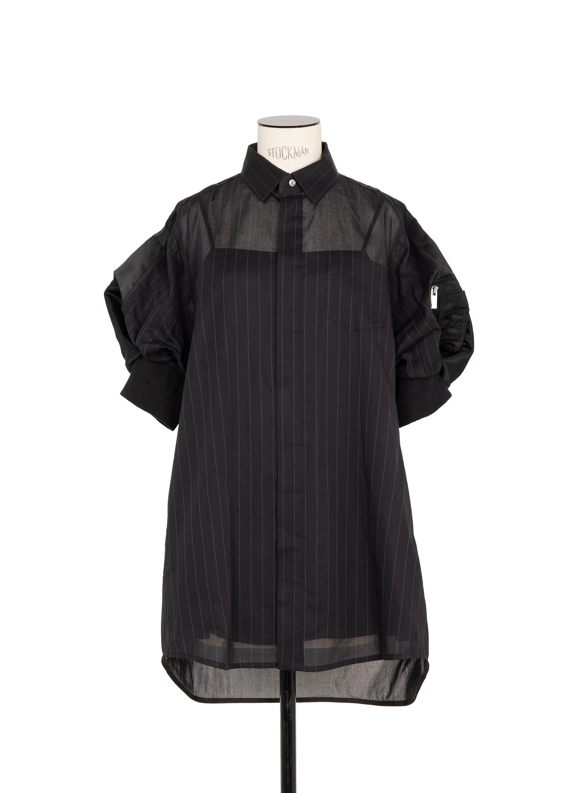 High Twist Voile x Nylon Twill Dress sold by Sacai product image thumbnail 2