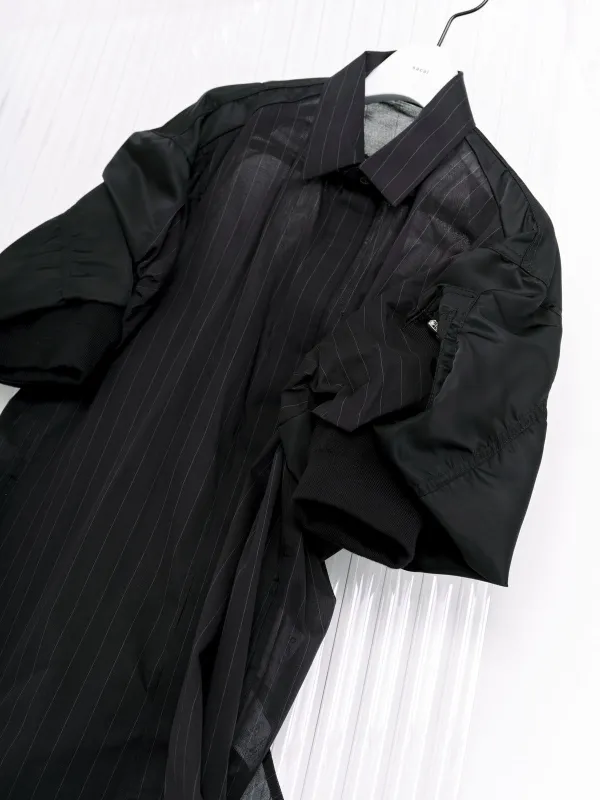 High Twist Voile x Nylon Twill Dress sold by Sacai