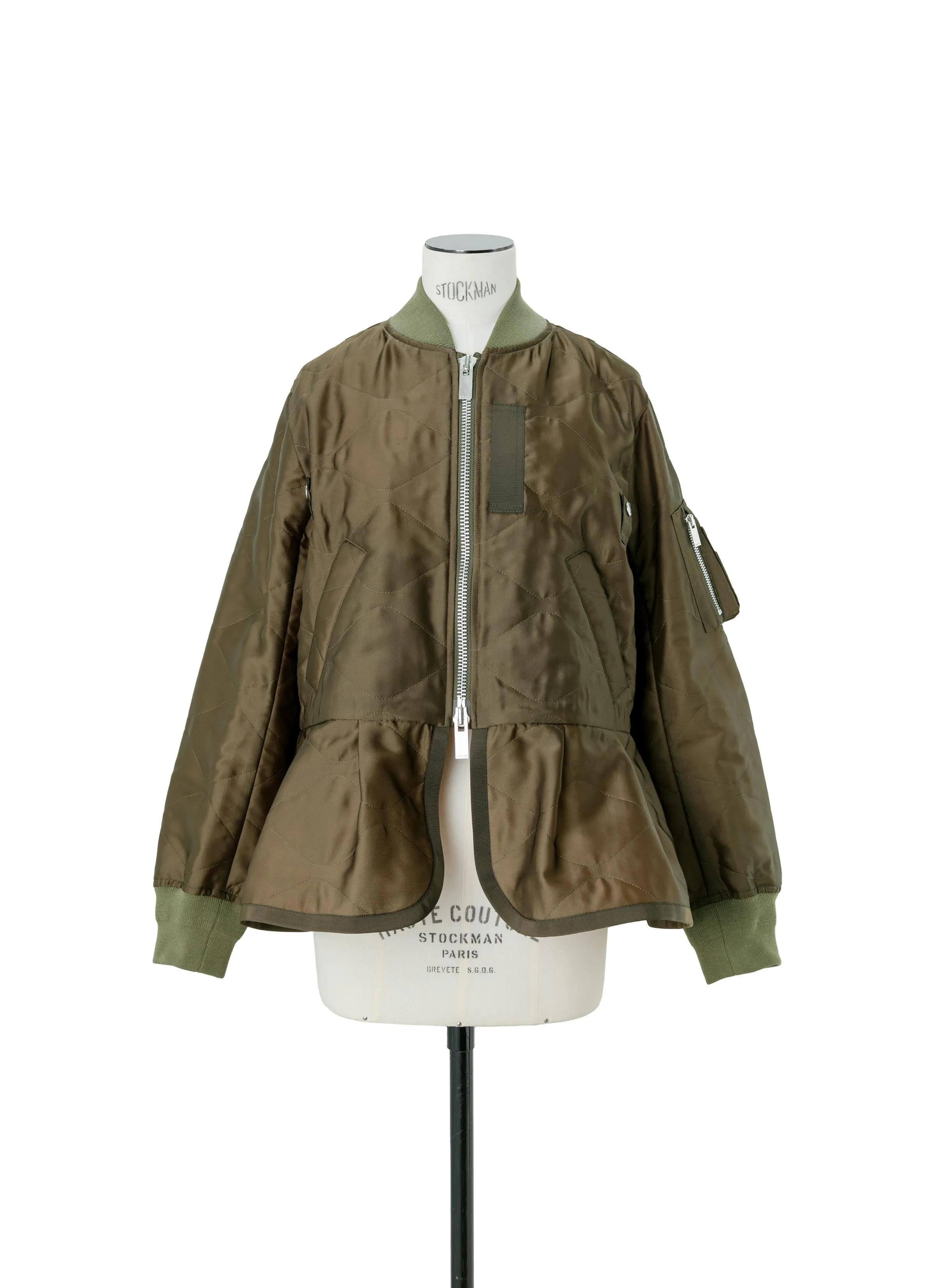 Quilted Satin Blouson sold by Sacai