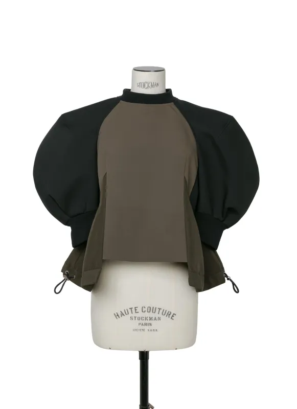 Matelasse Twill Mix Pullover made by Sacai