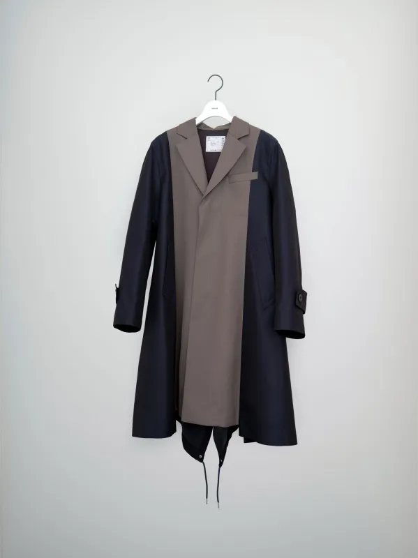 Doeskin Mix Coat made by Sacai