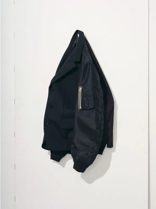 Suiting Bonding Mix Jacket sold by Sacai