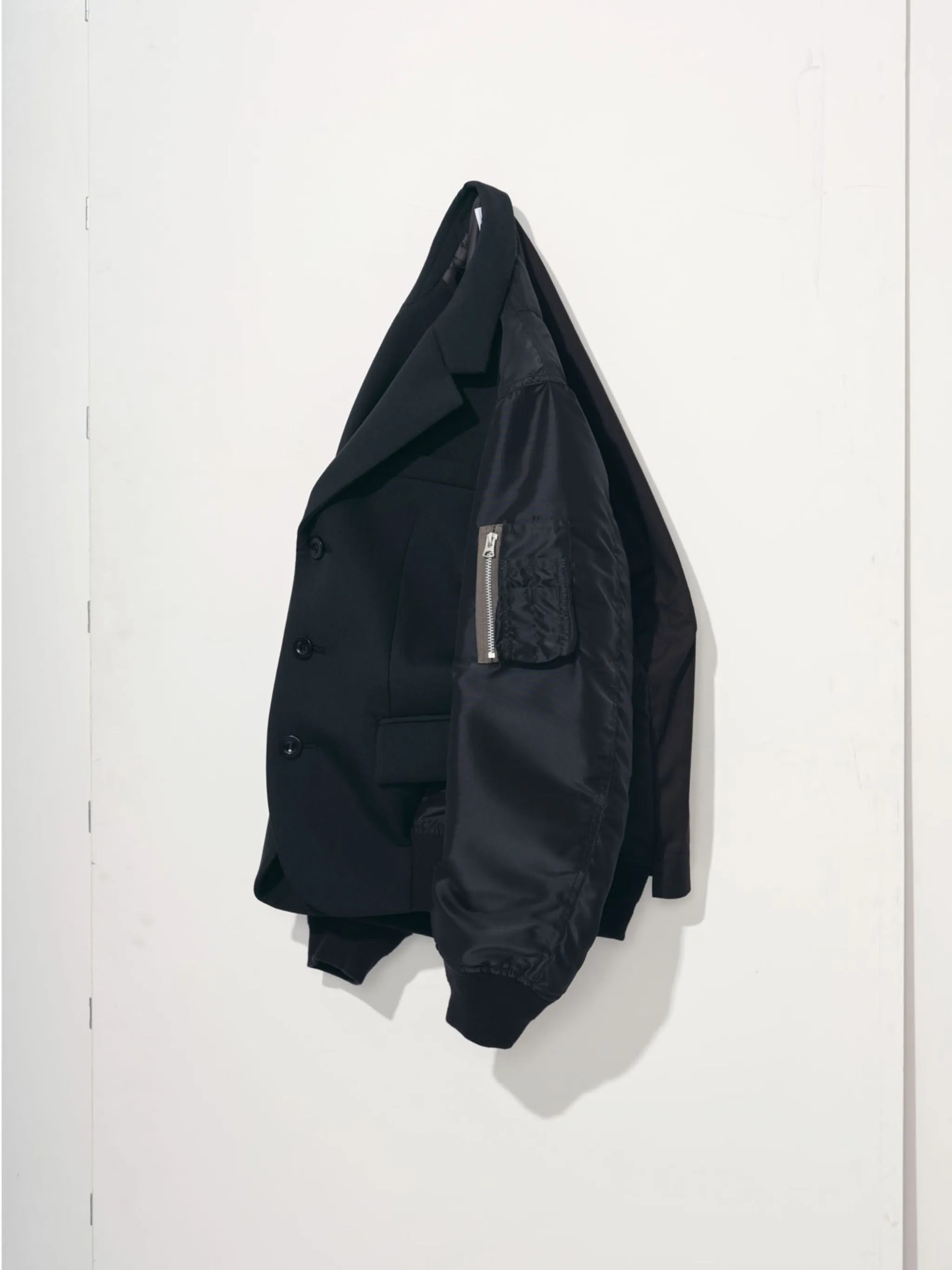 Suiting Bonding Mix Jacket sold by Sacai