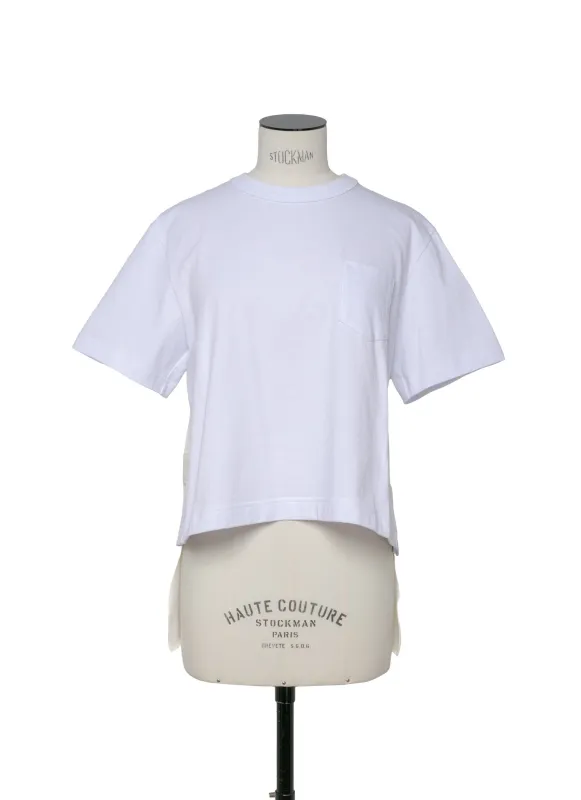 Nylon Twill Mix Cotton Jersey T-Shirt sold by Sacai