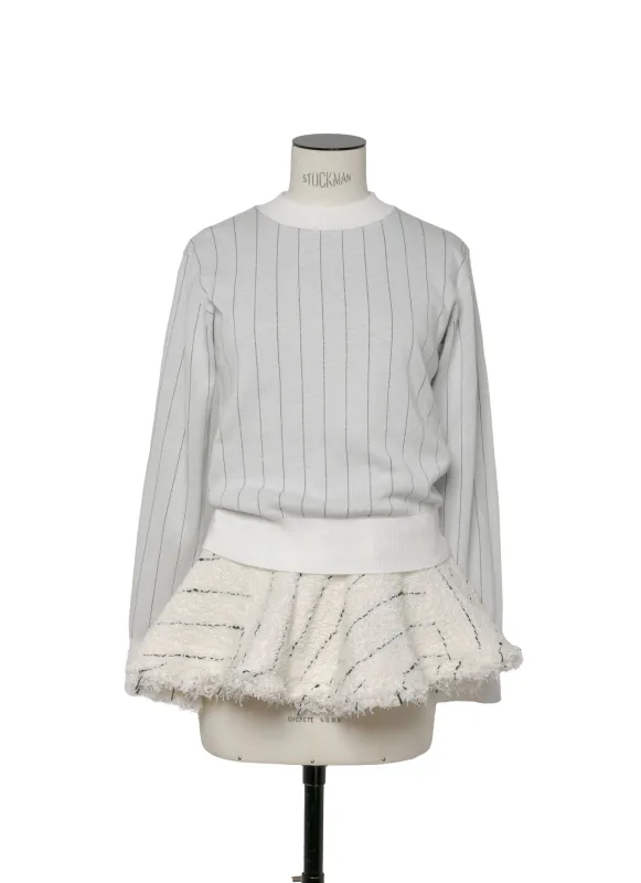 Tweed x Knit Pullover sold by Sacai