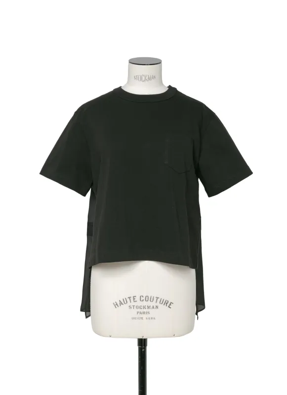 Nylon Twill Mix Cotton Jersey T-Shirt sold by Sacai