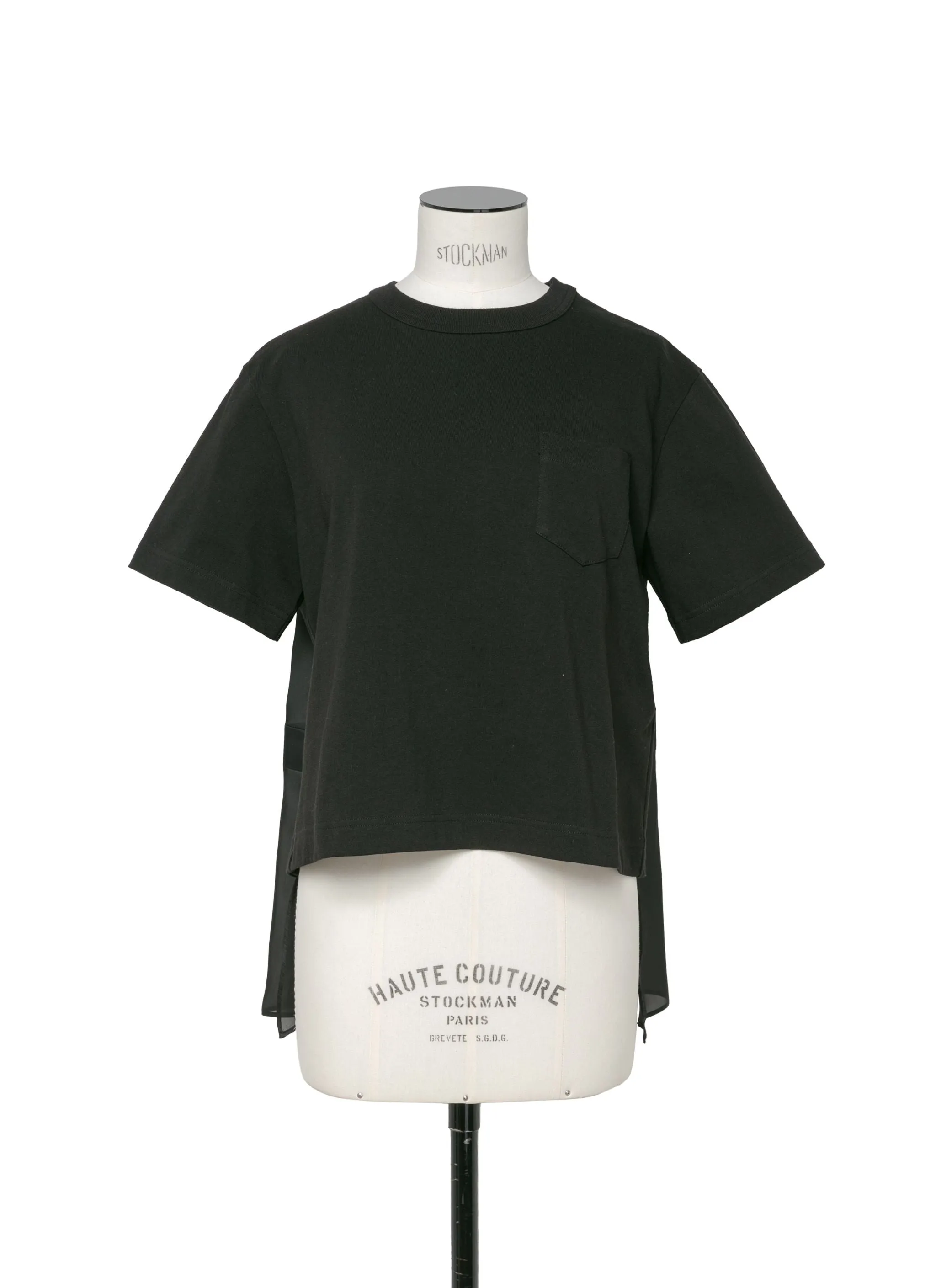 Nylon Twill Mix Cotton Jersey T-Shirt sold by Sacai