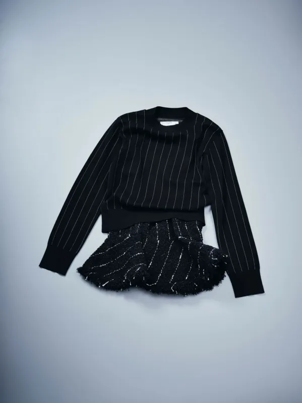 Tweed x Knit Pullover sold by Sacai