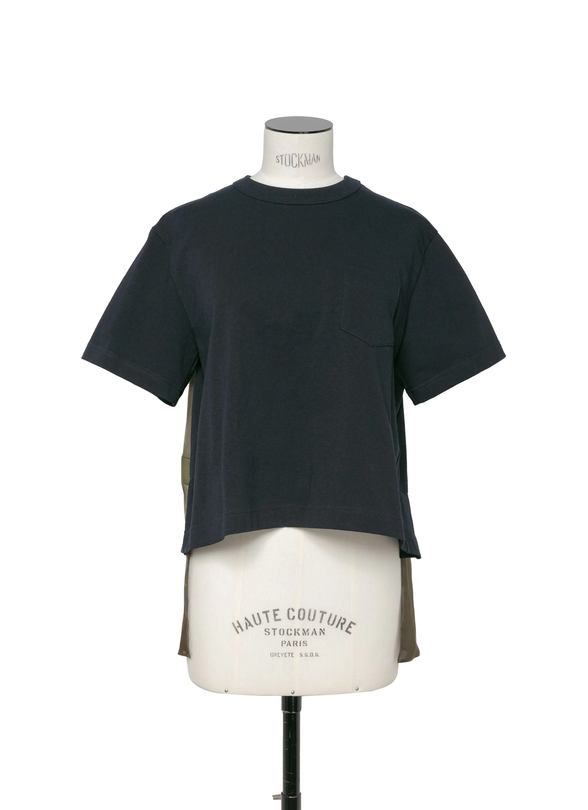 Nylon Twill Mix Cotton Jersey T-Shirt sold by Sacai product image thumbnail 2