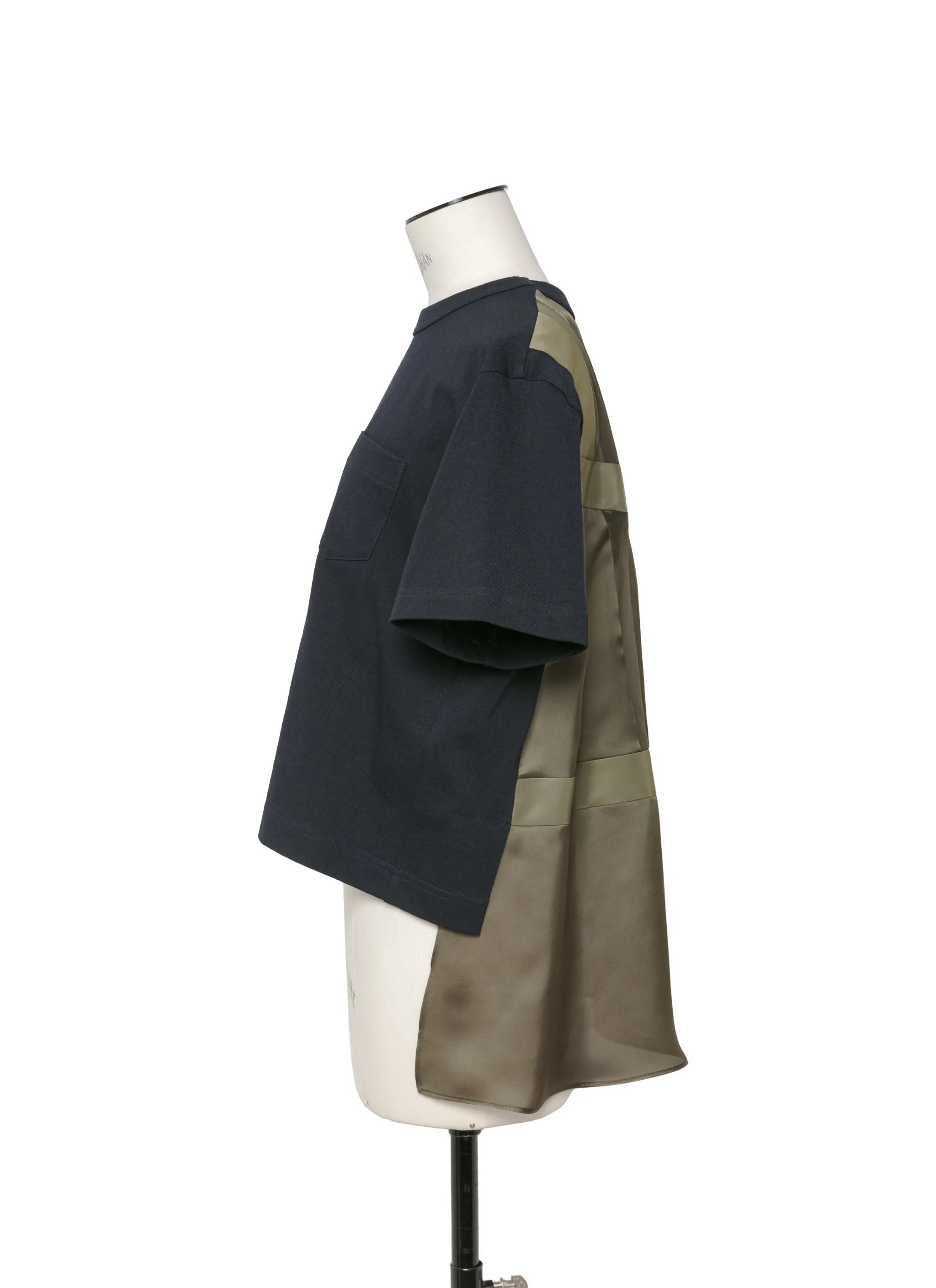 Nylon Twill Mix Cotton Jersey T-Shirt sold by Sacai product image thumbnail 4