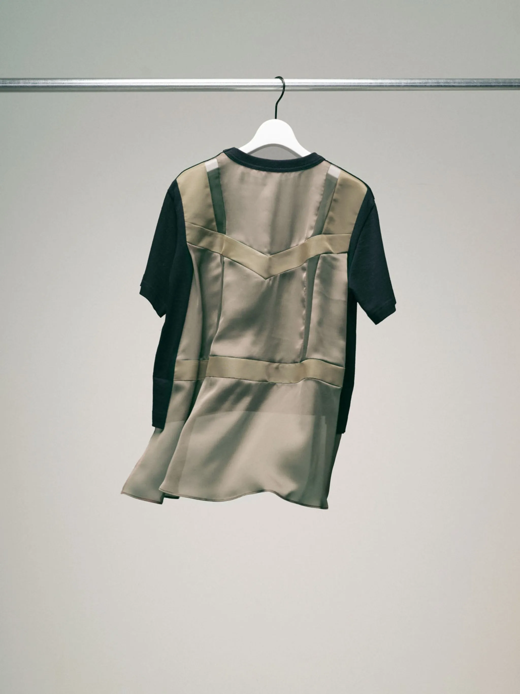 Nylon Twill Mix Cotton Jersey T-Shirt sold by Sacai product image thumbnail 5