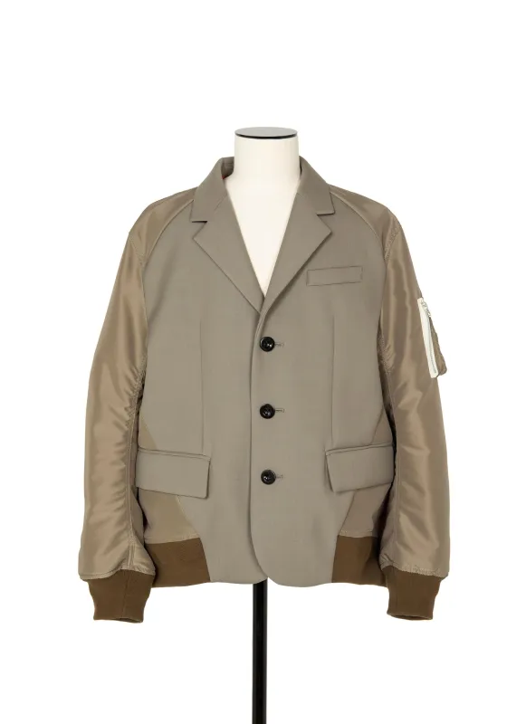 Suiting Bonding Mix Jacket sold by Sacai