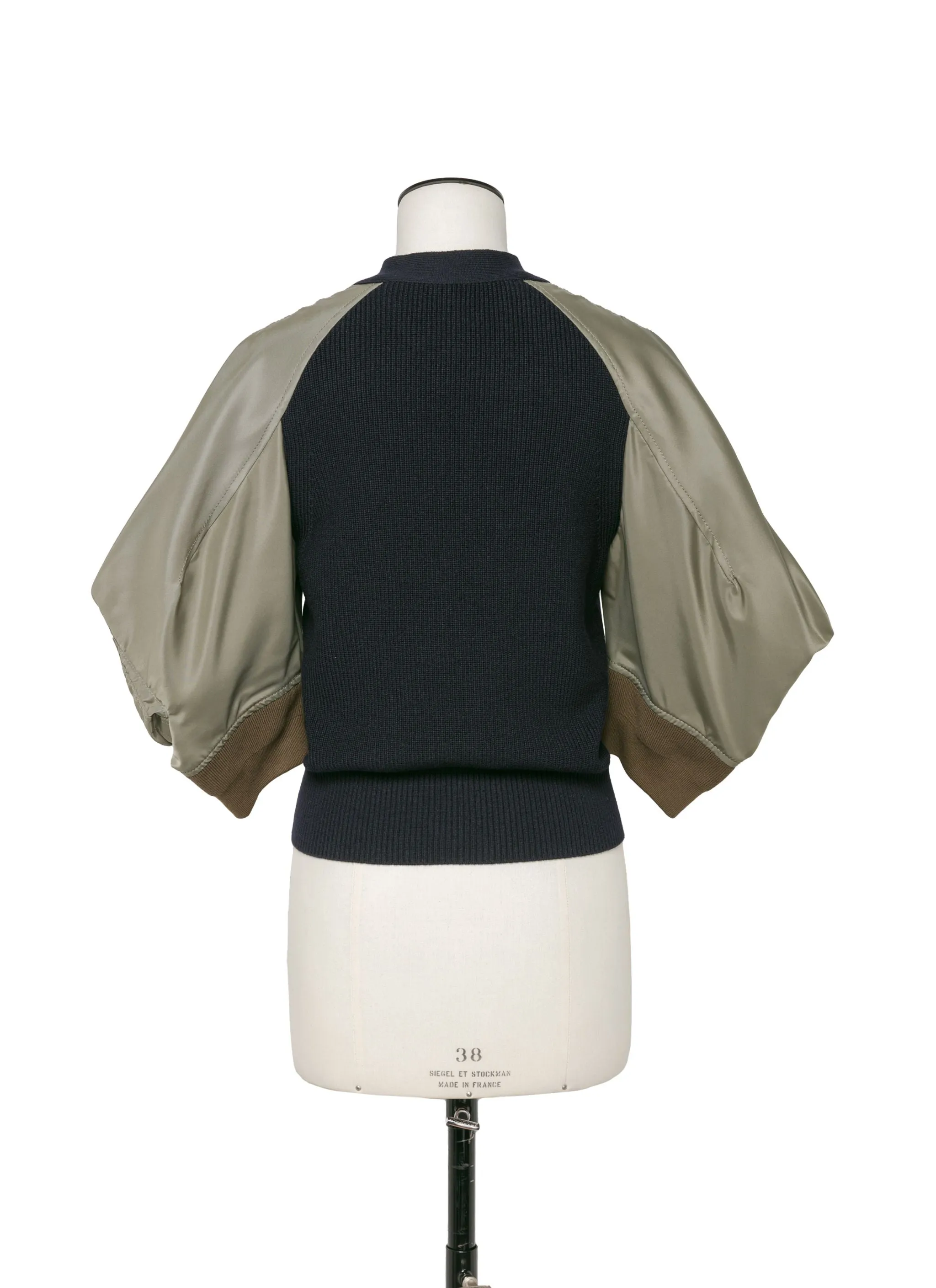 Nylon Twill x Knit Cardigan sold by Sacai product image thumbnail 3