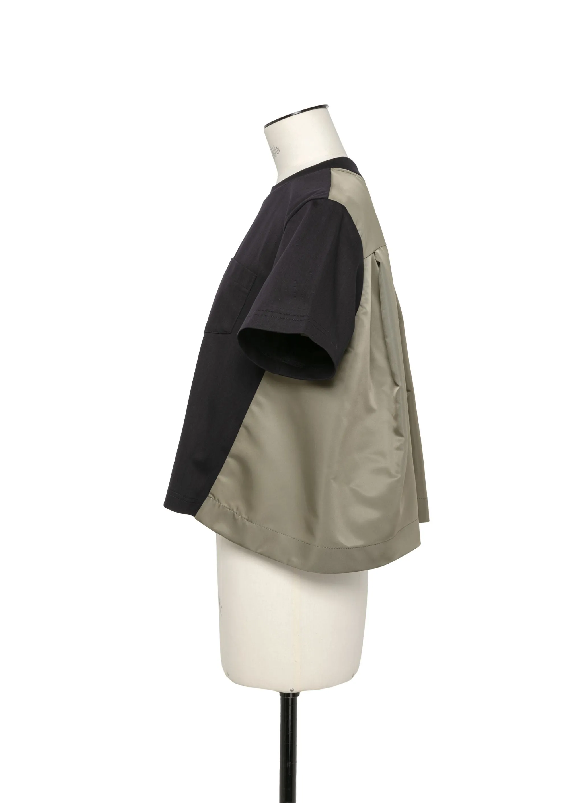 Nylon Twill Mix Cotton Jersey T-Shirt sold by Sacai product image thumbnail 3